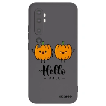 Picasee silikonski črni ovitek za Xiaomi Mi Note 10 (Pro) - Hallo Fall