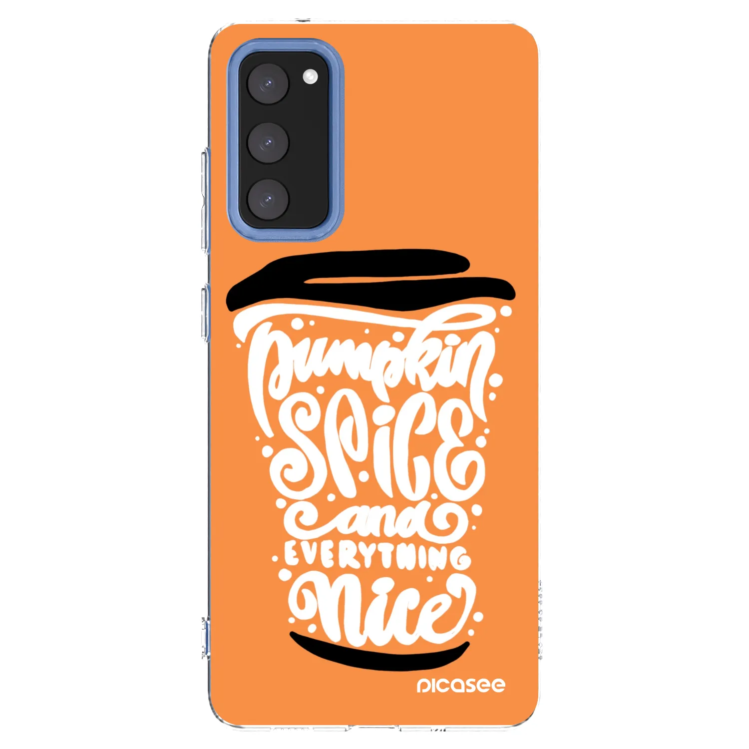 Picasee silikonski prozorni ovitek za Samsung Galaxy S20 FE - Pumpkin coffee