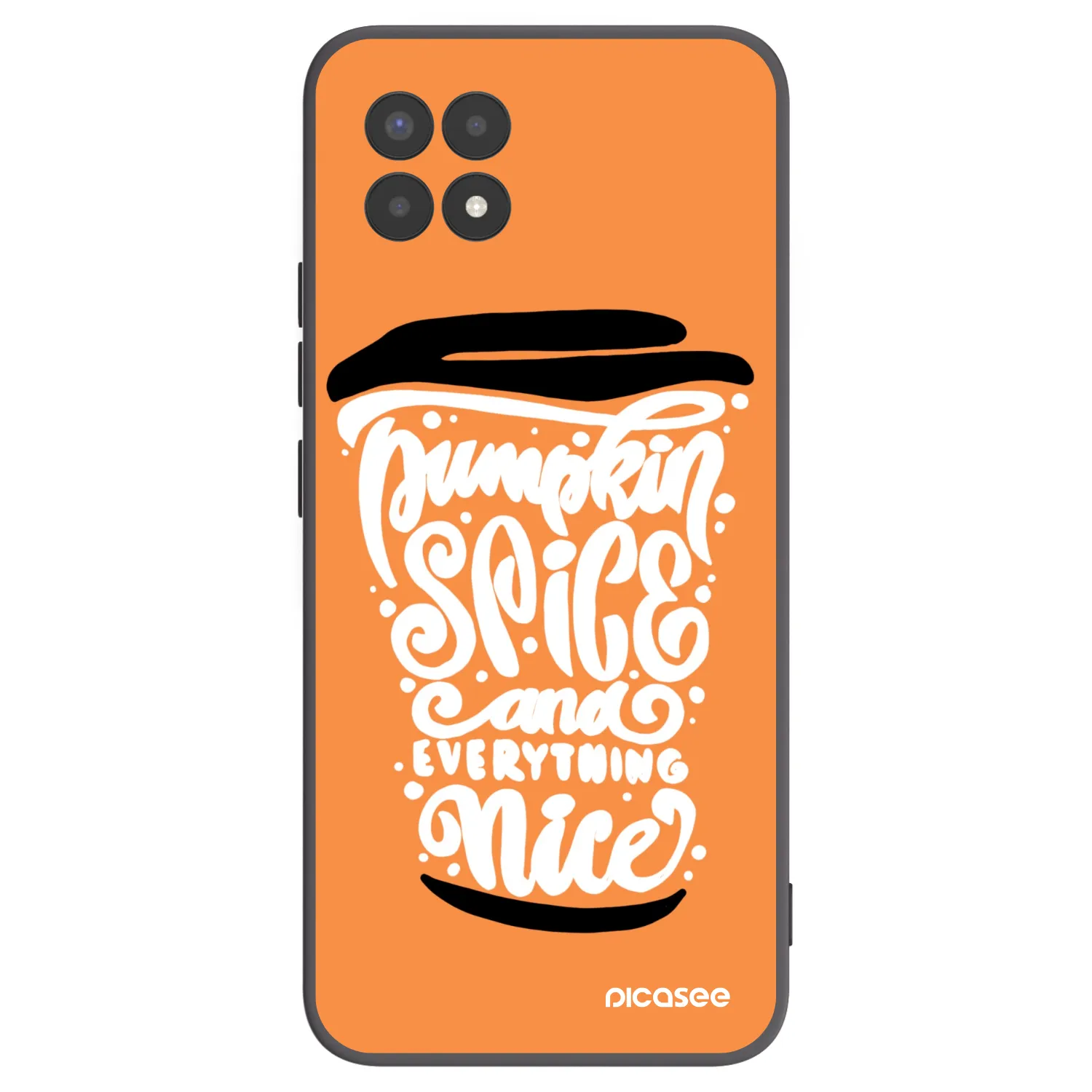 Picasee silikonski črni ovitek za Realme 8i - Pumpkin coffee