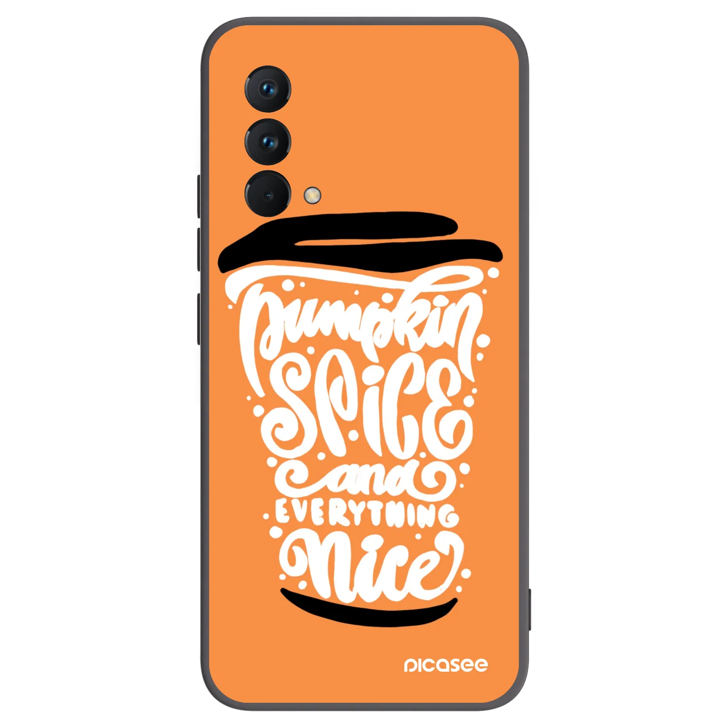 Picasee silikonski črni ovitek za Realme GT Master Edition 5G - Pumpkin coffee