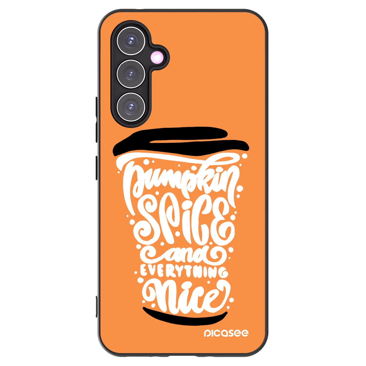 Picasee silikonski črni ovitek za Samsung Galaxy A54 5G A546B - Pumpkin coffee