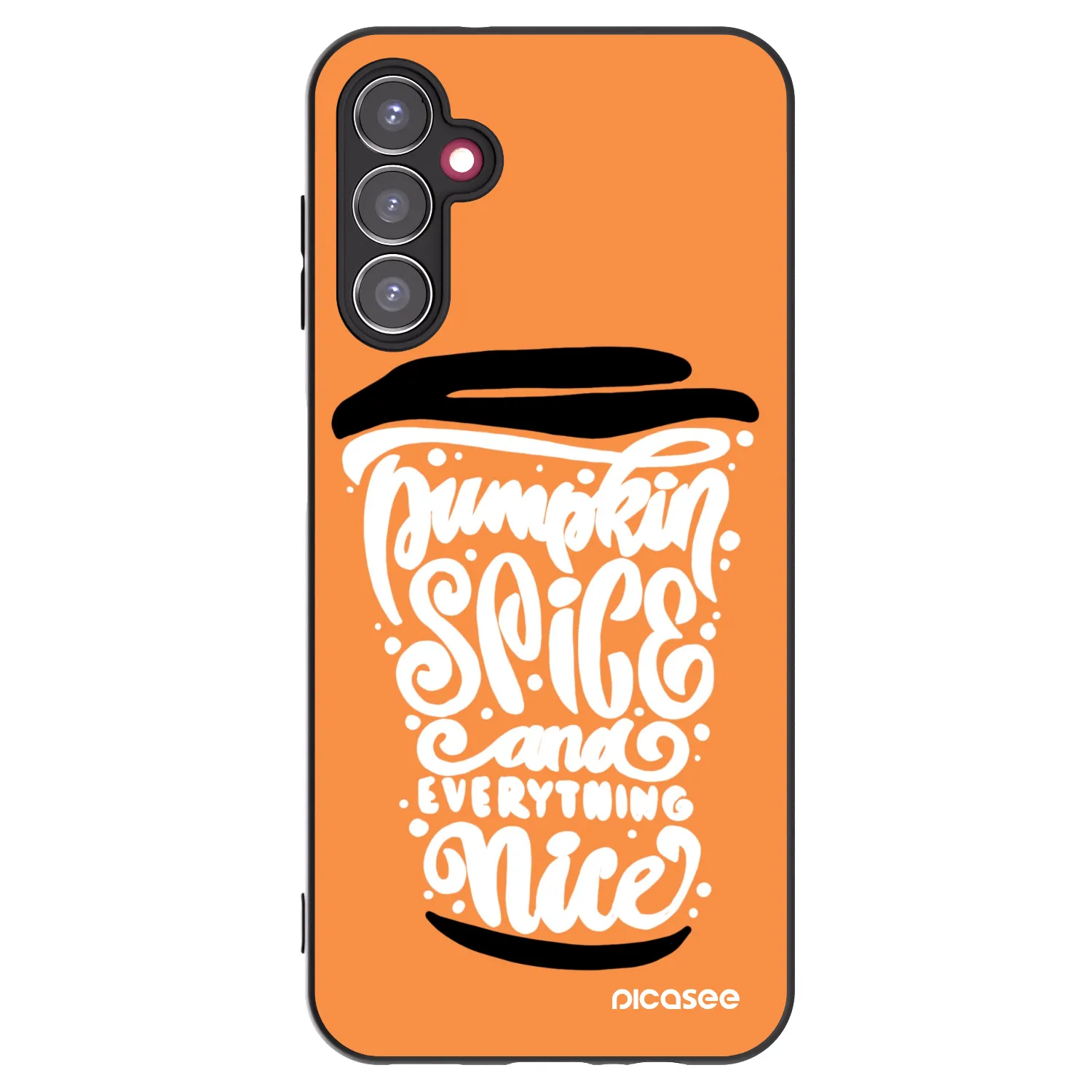 Picasee silikonski črni ovitek za Samsung Galaxy A14 5G A146P - Pumpkin coffee