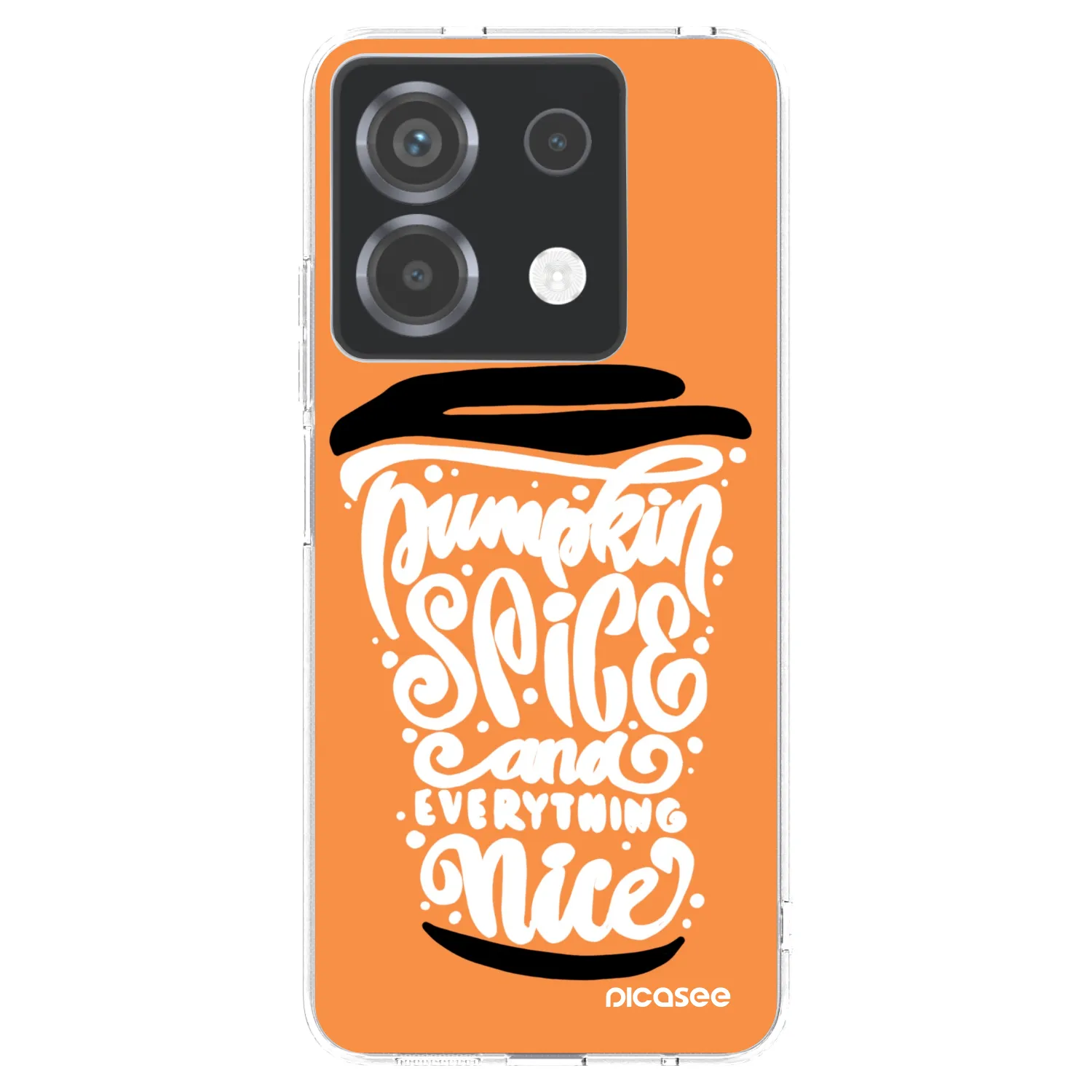 Picasee silikonski prozorni ovitek za Xiaomi Poco X6 - Pumpkin coffee