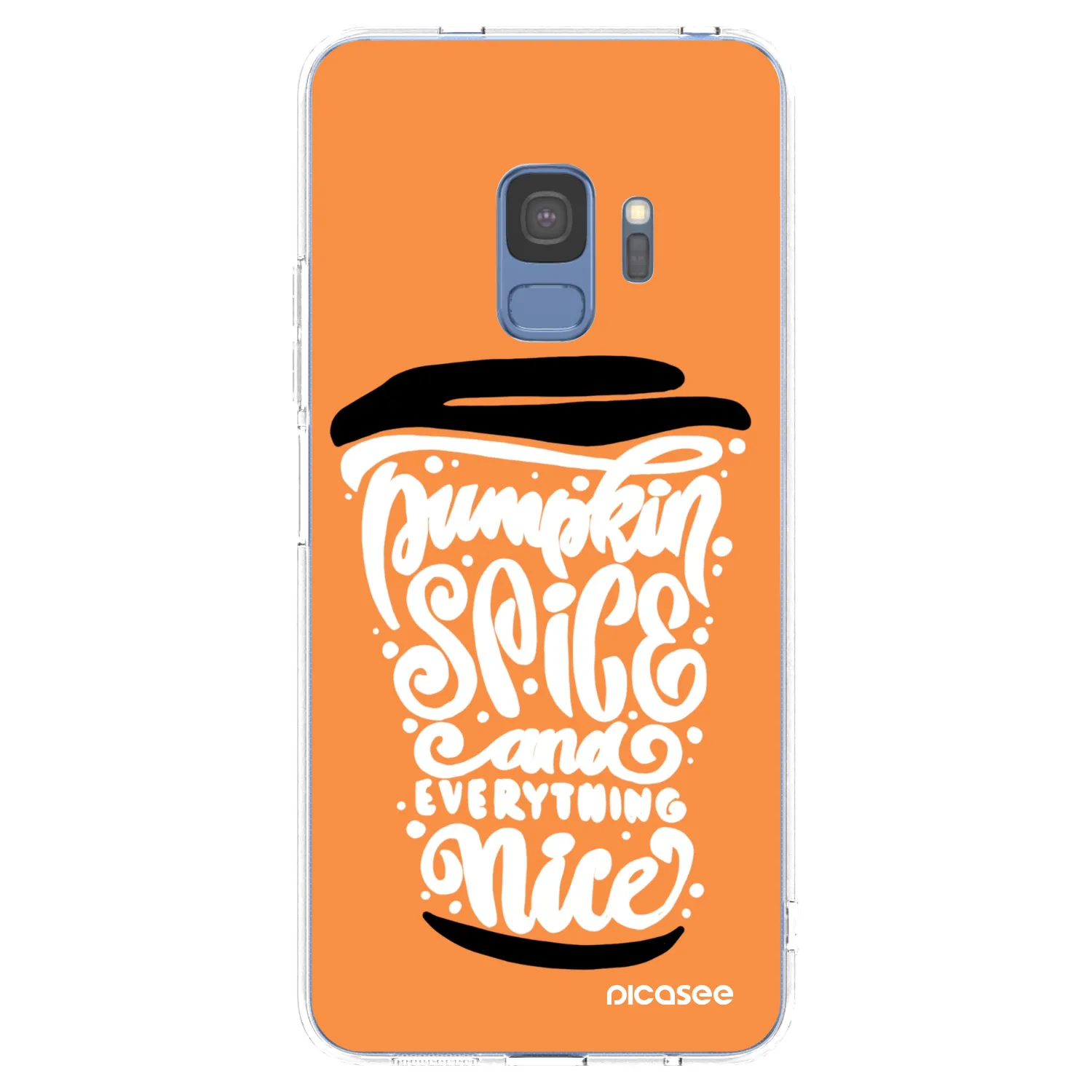 Picasee silikonski prozorni ovitek za Samsung Galaxy S9 G960F - Pumpkin coffee