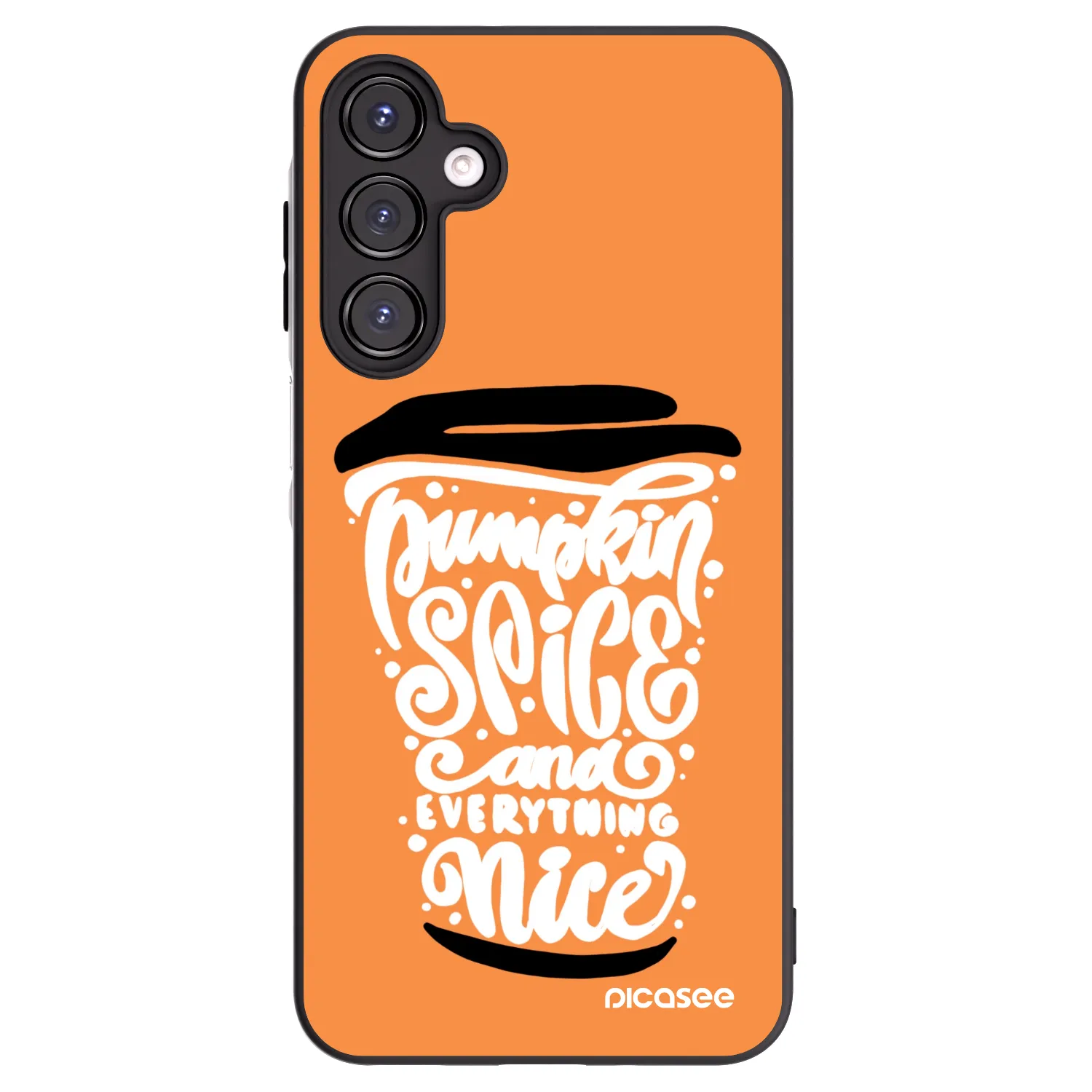 Picasee silikonski črni ovitek za Samsung Galaxy A16 5G - Pumpkin coffee