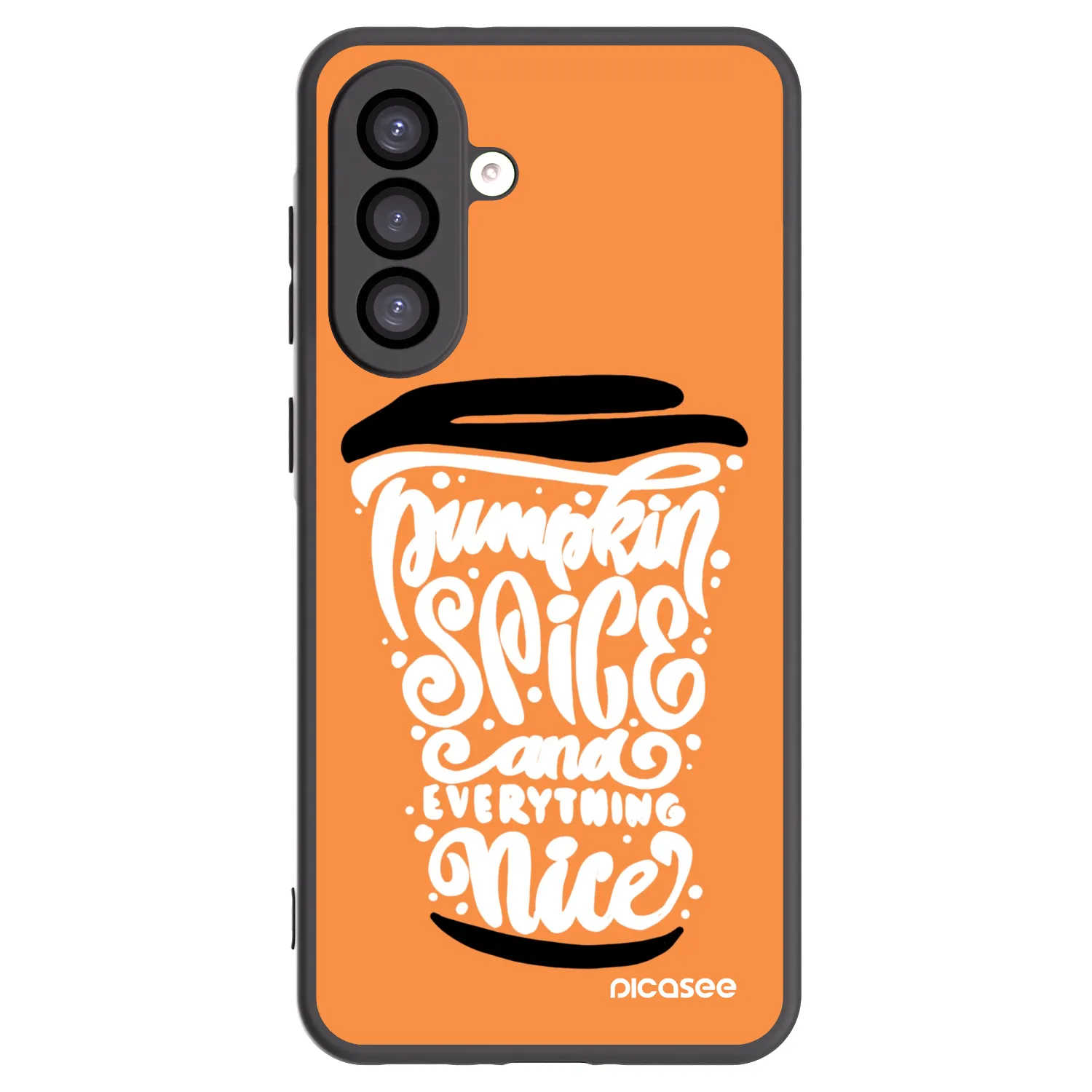 Picasee silikonski črni ovitek za Samsung Galaxy A26 5G A266B - Pumpkin coffee