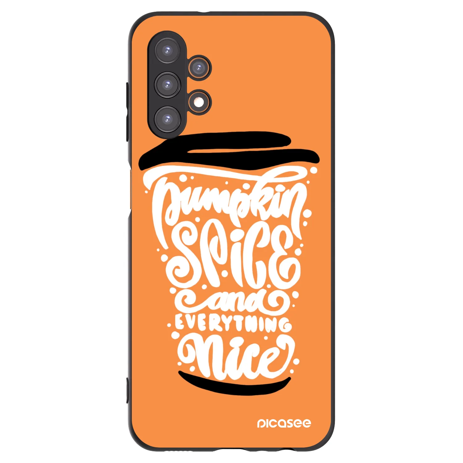 Picasee silikonski črni ovitek za Samsung Galaxy A13 5G - Pumpkin coffee