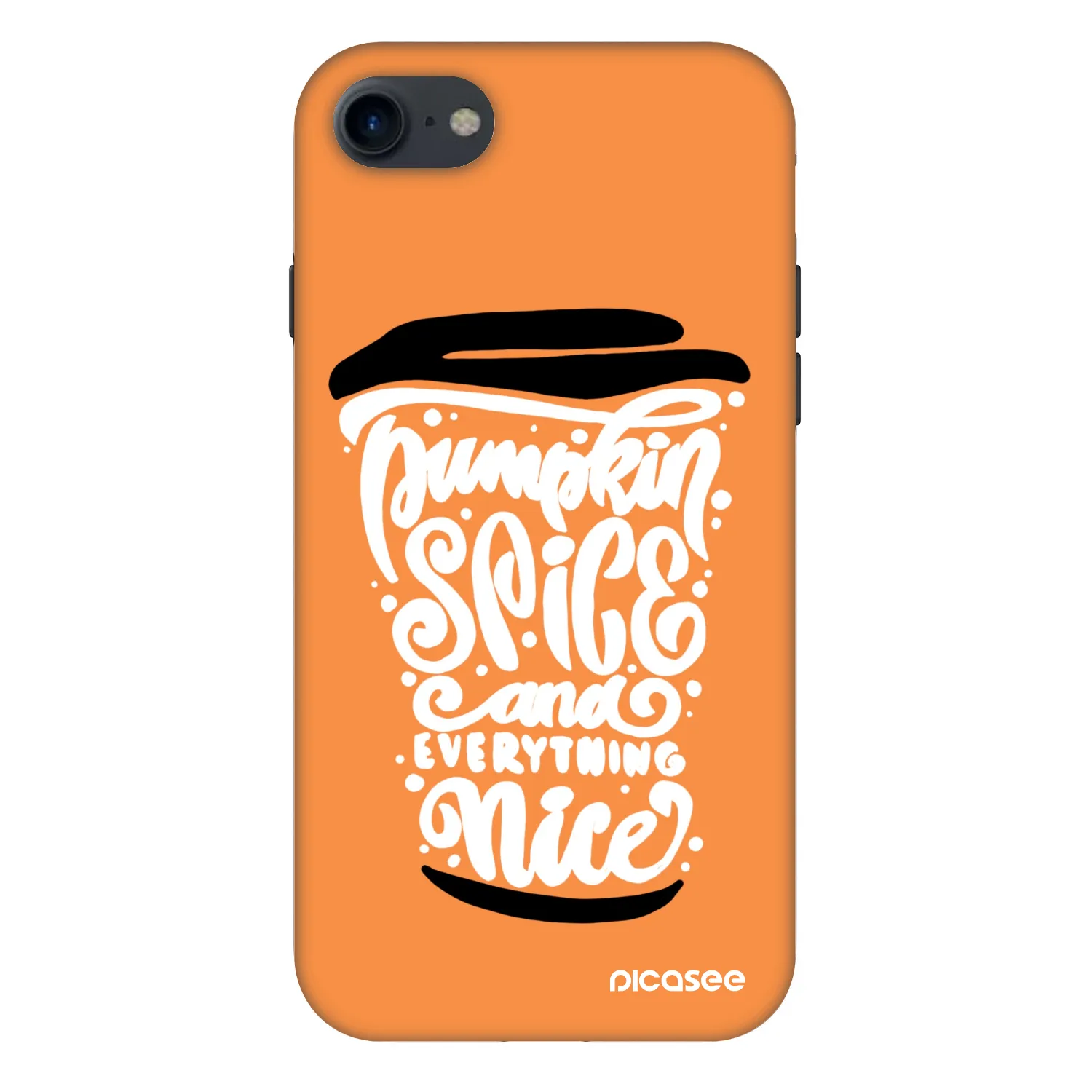 Picasee Fashion Case za Apple iPhone SE 2022 - Pumpkin coffee