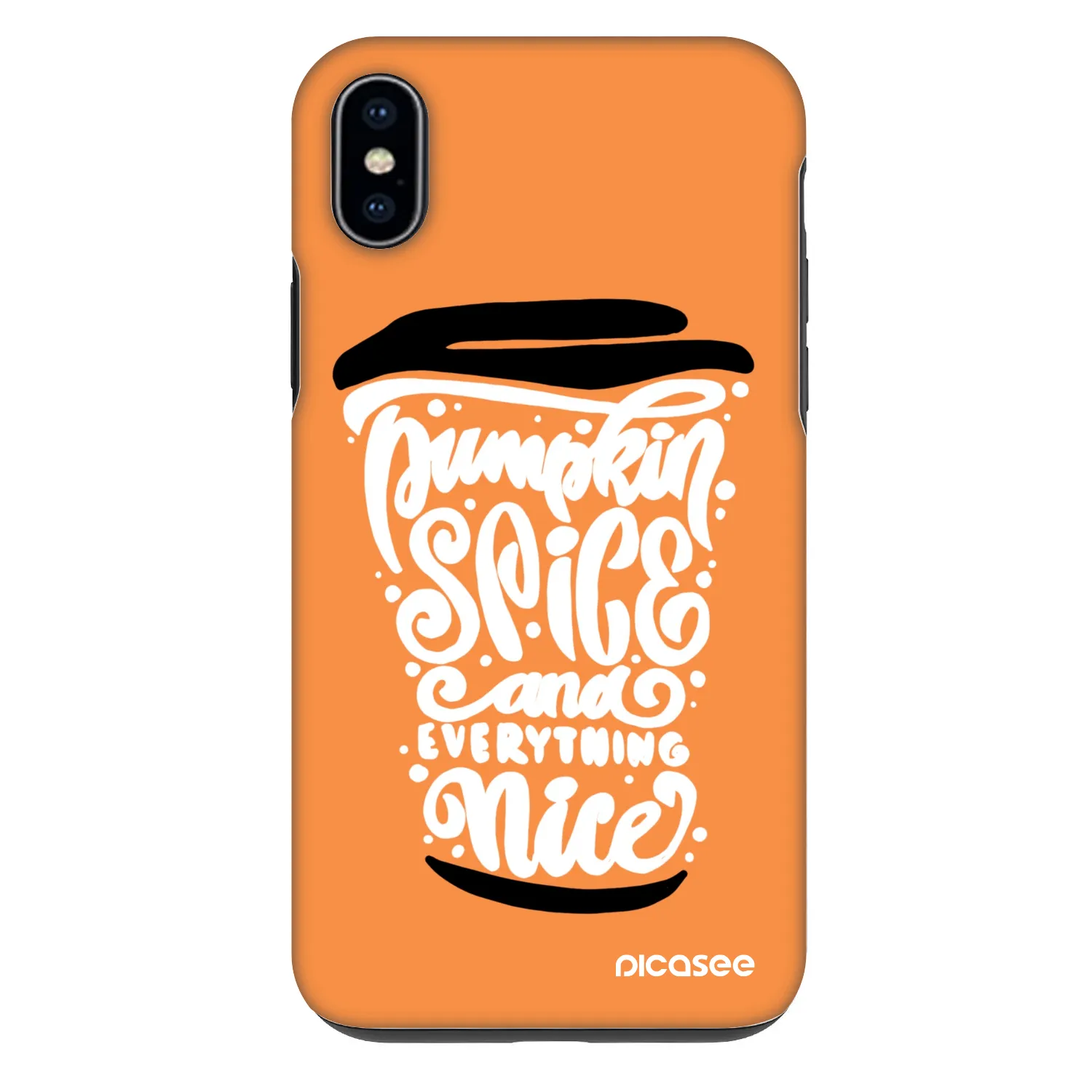 Picasee Fashion Case za Apple iPhone XS Max - Pumpkin coffee
