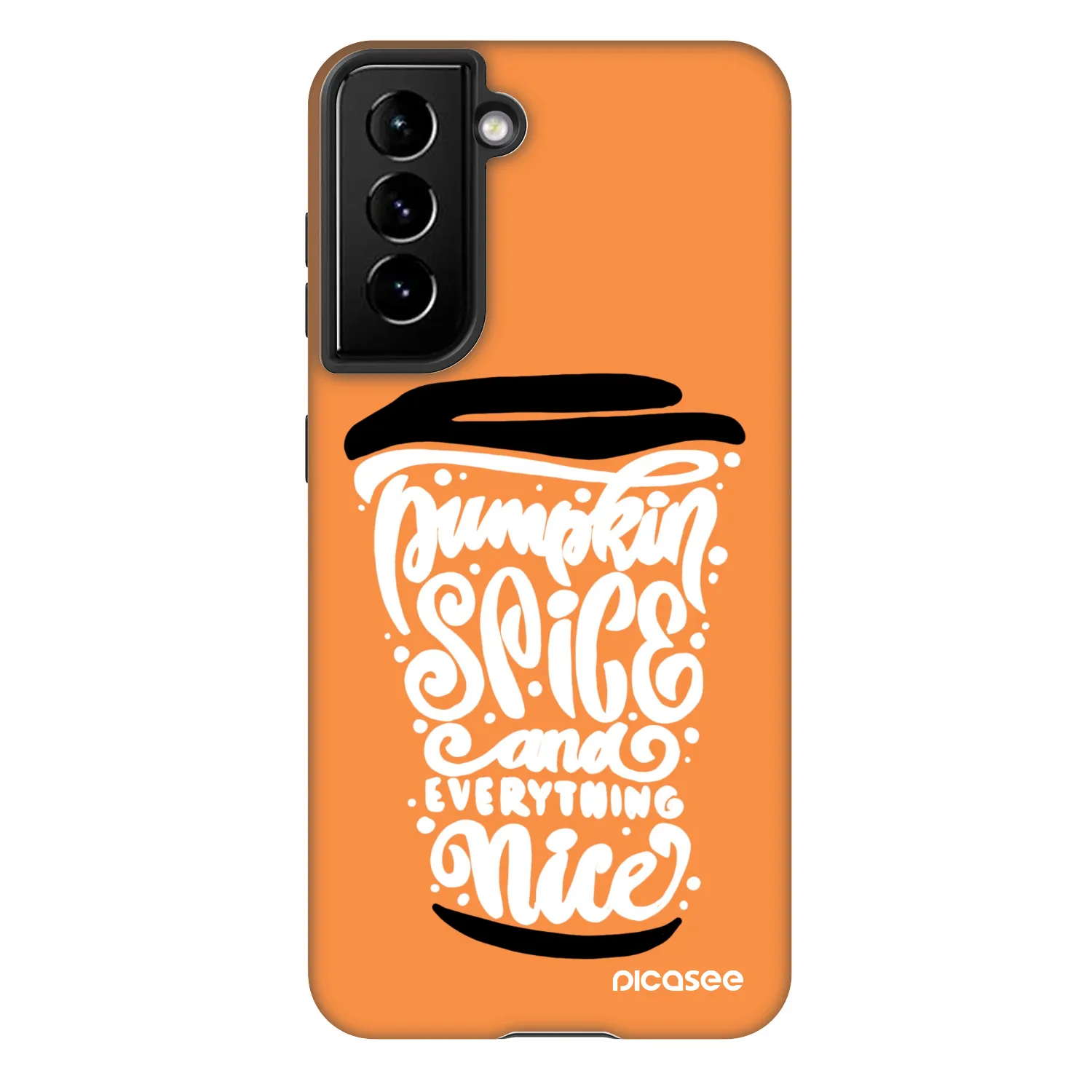 Picasee Fashion Case za Samsung Galaxy S21 5G G991B - Pumpkin coffee