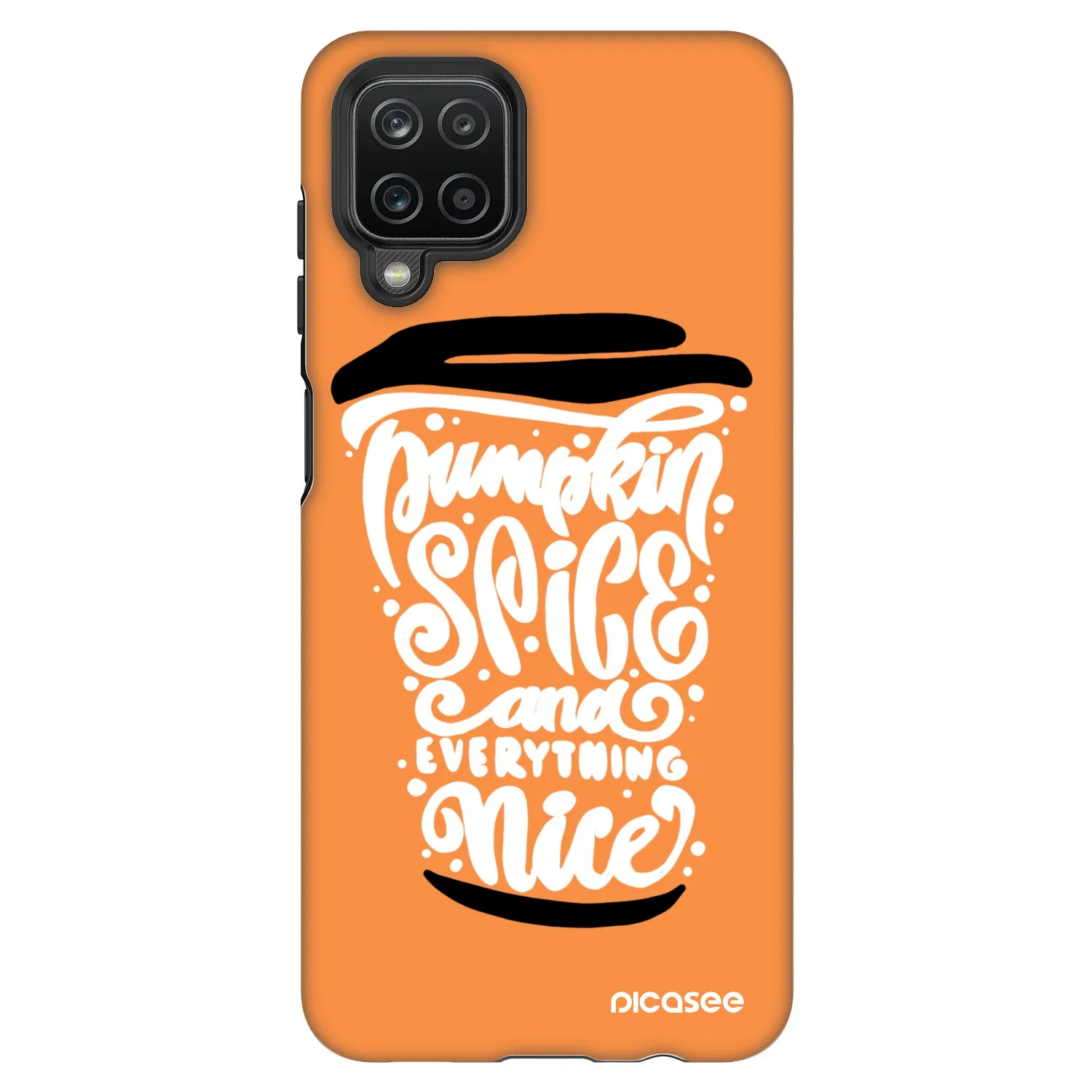 Picasee Fashion Case za Samsung Galaxy A12 A125F - Pumpkin coffee