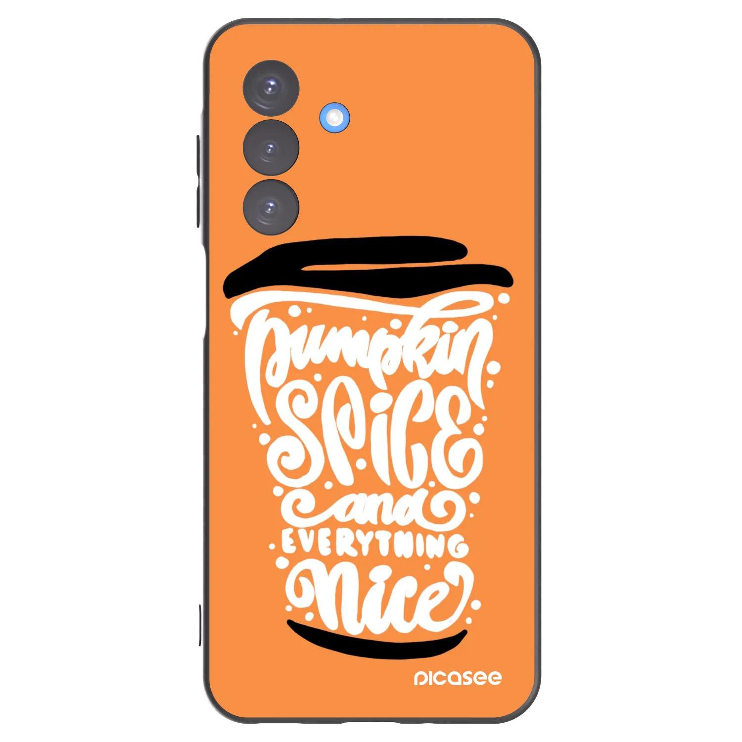 Picasee silikonski črni ovitek za Samsung Galaxy A17 5G - Pumpkin coffee