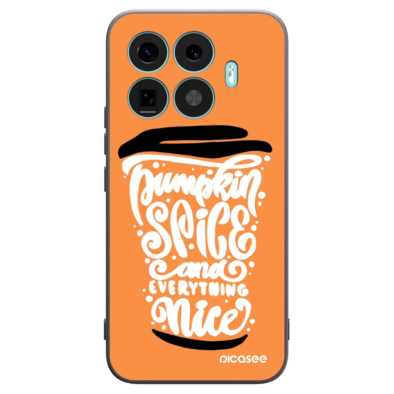 Picasee silikonski črni ovitek za Xiaomi 17T Pro - Pumpkin coffee