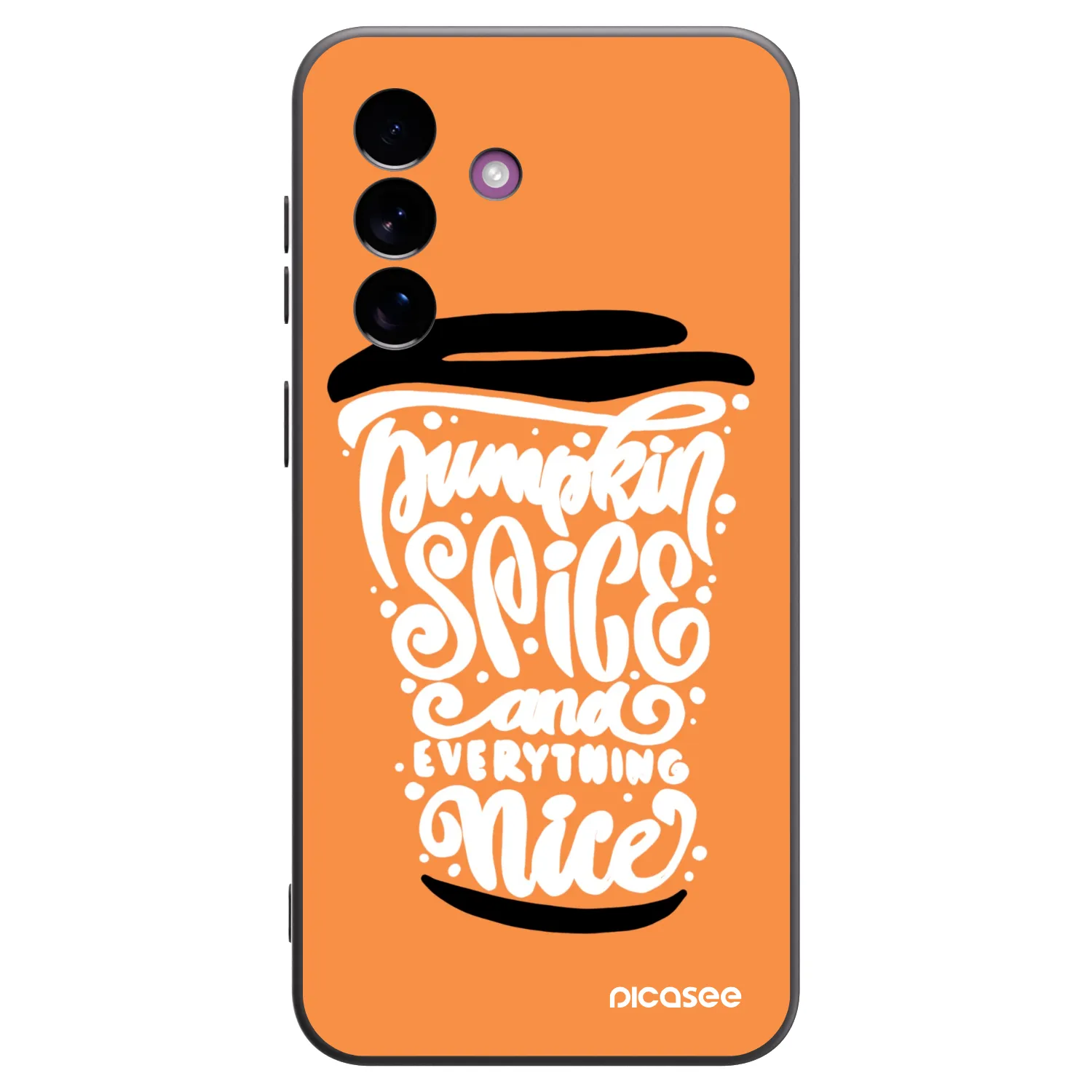 Picasee silikonski črni ovitek za Samsung Galaxy A37 - Pumpkin coffee