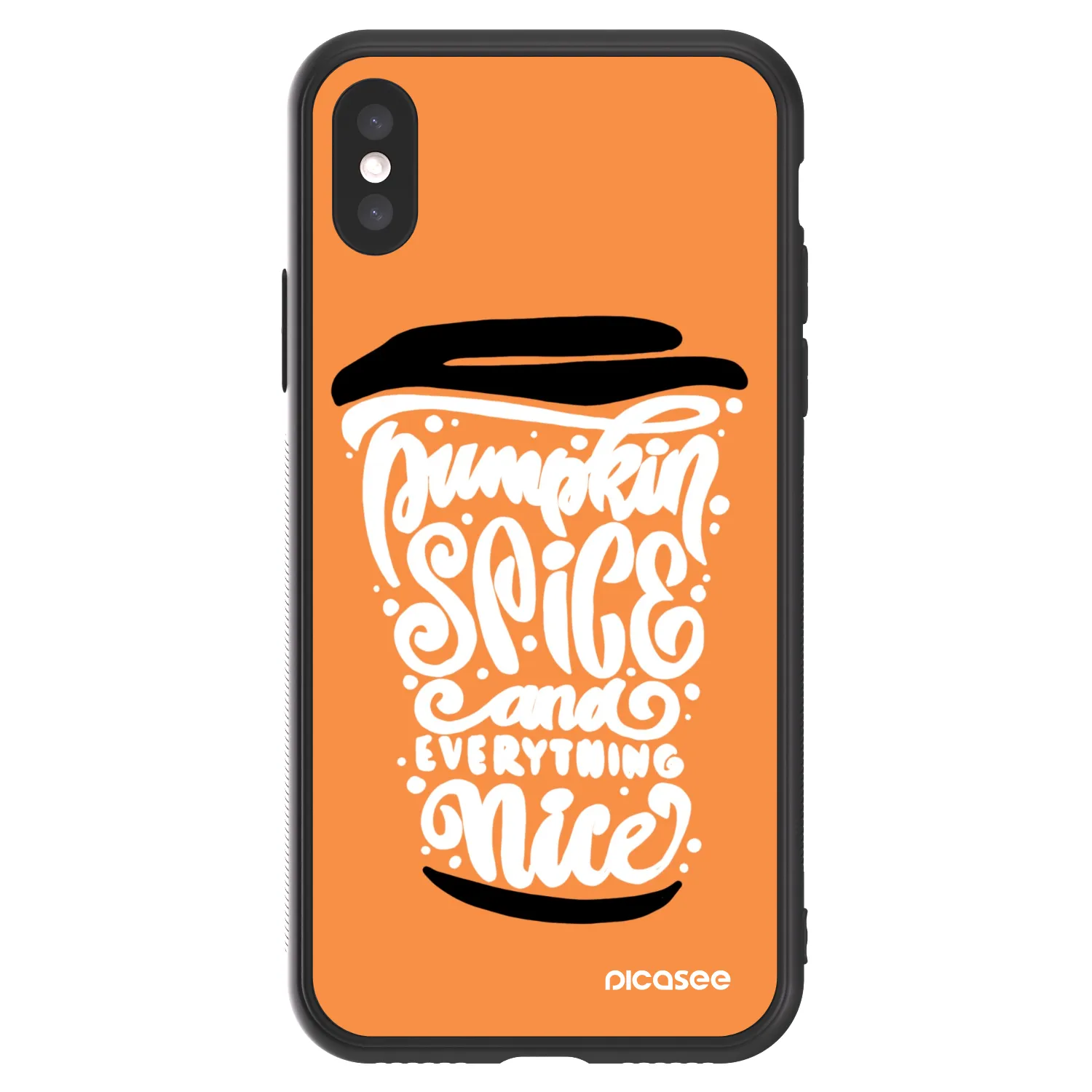 Picasee ULTIMATE CASE za Apple iPhone X/XS - Pumpkin coffee
