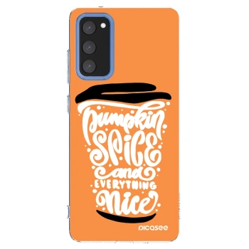 Picasee silikonski prozorni ovitek za Samsung Galaxy S20 FE - Pumpkin coffee