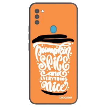Ovitek za Samsung Galaxy M11 - Pumpkin coffee
