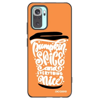 Picasee silikonski črni ovitek za Xiaomi Redmi Note 10 Pro - Pumpkin coffee