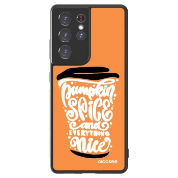Picasee ULTIMATE CASE za Samsung Galaxy S21 Ultra 5G G998B - Pumpkin coffee