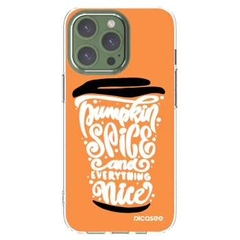 Picasee silikonski prozorni ovitek za Apple iPhone 13 Pro - Pumpkin coffee