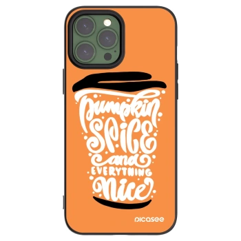 Picasee silikonski črni ovitek za Apple iPhone 13 Pro Max - Pumpkin coffee
