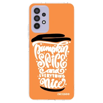 Picasee silikonski prozorni ovitek za Samsung Galaxy A32 4G SM-A325F - Pumpkin coffee