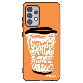 Picasee silikonski črni ovitek za Samsung Galaxy A52s 5G A528B - Pumpkin coffee