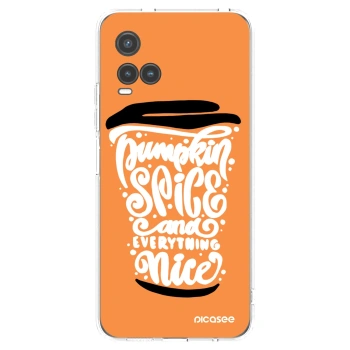 Picasee silikonski prozorni ovitek za Vivo Y33s - Pumpkin coffee