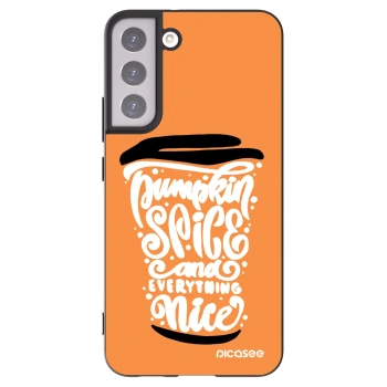 Picasee silikonski črni ovitek za Samsung Galaxy S22+ 5G - Pumpkin coffee