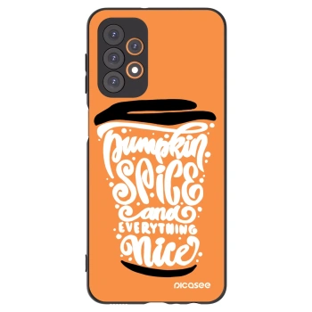 Picasee silikonski črni ovitek za Samsung Galaxy A23 A235F 4G - Pumpkin coffee