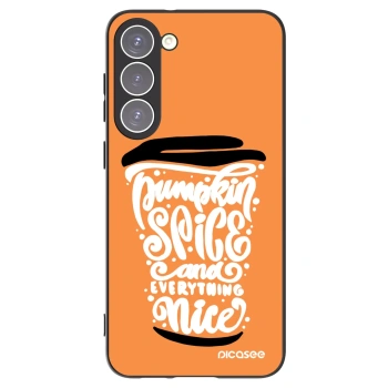 Picasee silikonski črni ovitek za Samsung Galaxy S23+ 5G - Pumpkin coffee