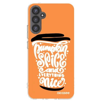 Picasee silikonski prozorni ovitek za Samsung Galaxy A34 5G A346B - Pumpkin coffee