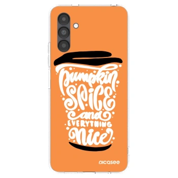 Picasee silikonski prozorni ovitek za Samsung Galaxy A04s A047F - Pumpkin coffee