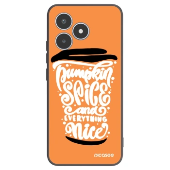 Picasee silikonski črni ovitek za Realme C53 - Pumpkin coffee