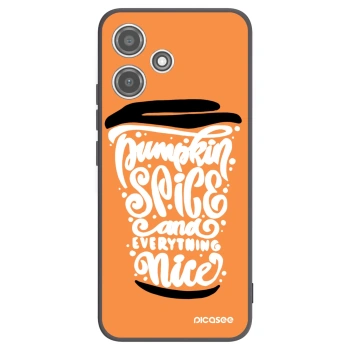Picasee silikonski črni ovitek za Xiaomi Redmi 12 5G - Pumpkin coffee