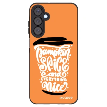 Picasee silikonski črni ovitek za Samsung Galaxy A25 A256B 5G - Pumpkin coffee