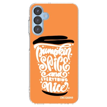 Picasee silikonski prozorni ovitek za Samsung Galaxy A15 A156B 5G - Pumpkin coffee