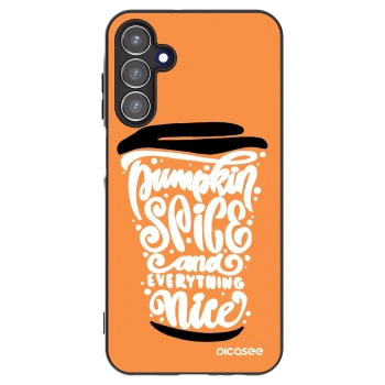 Picasee silikonski črni ovitek za Samsung Galaxy A15 A155F 4G - Pumpkin coffee