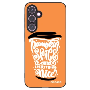 Picasee silikonski črni ovitek za Samsung Galaxy A35 5G A356B - Pumpkin coffee