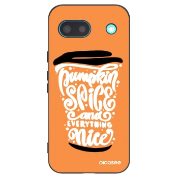 Picasee silikonski črni ovitek za Google Pixel 8a - Pumpkin coffee