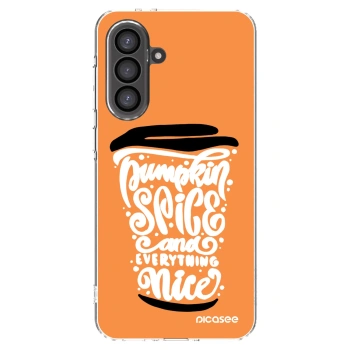 Picasee silikonski prozorni ovitek za Samsung Galaxy A56 5G A566B - Pumpkin coffee
