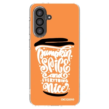 Picasee silikonski prozorni ovitek za Samsung Galaxy A36 5G - Pumpkin coffee