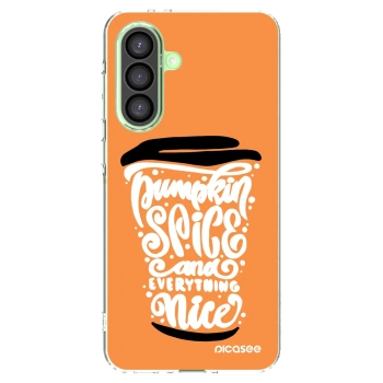Picasee silikonski prozorni ovitek za Samsung Galaxy A26 5G A266B - Pumpkin coffee