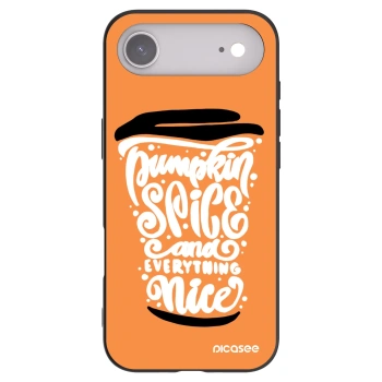 Picasee silikonski črni ovitek za Apple iPhone Air - Pumpkin coffee