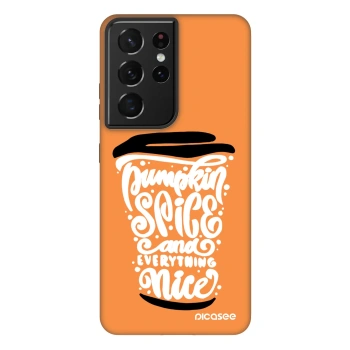 Ovitek za Samsung Galaxy S21 Ultra 5G G998B - Pumpkin coffee