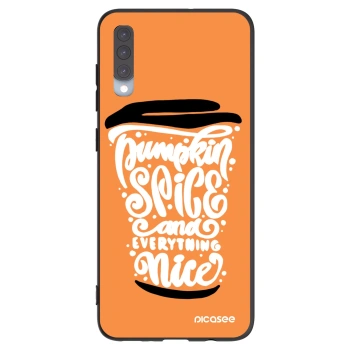 Picasee silikonski črni ovitek za Samsung Galaxy A70 A705F - Pumpkin coffee