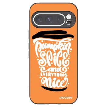 Picasee silikonski črni ovitek za Google Pixel 9 Pro XL - Pumpkin coffee