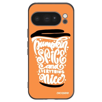 Picasee silikonski črni ovitek za Google Pixel 10 Pro - Pumpkin coffee