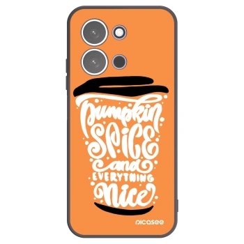 Picasee silikonski črni ovitek za Xiaomi Redmi 15C 5G - Pumpkin coffee