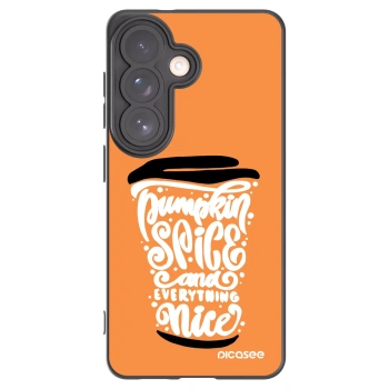Picasee silikonski črni ovitek za Samsung Galaxy S26 - Pumpkin coffee